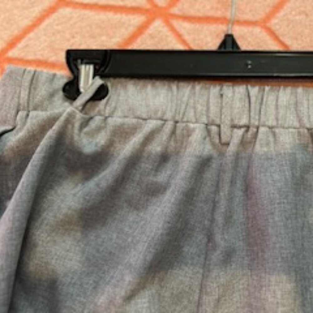 Light Grey Dress Pants-"Shein" 8/10 , zipper, pleated back waist 2 front pockets - Picture 3 of 6